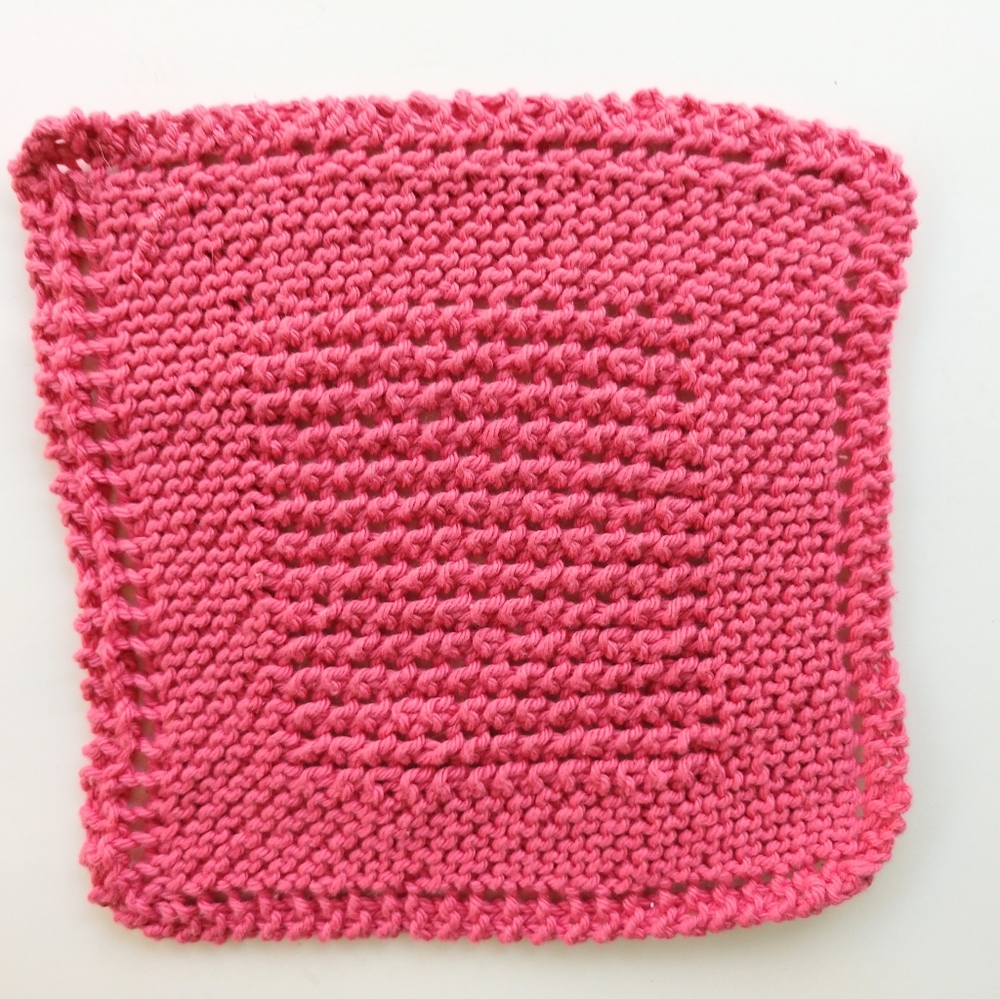 Hand Crafted Baby Bib Set Washcloth Unicorn Rose Cotton Knit Dorm Decor - Picture 6 of 9